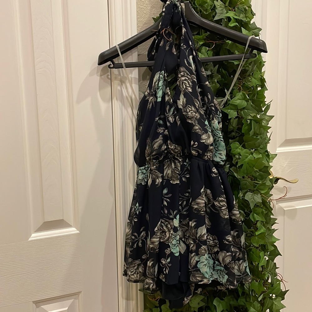 Halter Floral Romper